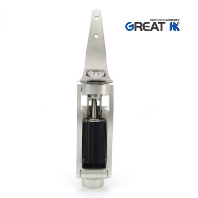 Prosthetic Geometric Lock Pneumatic Knee Joint For Disarticulation