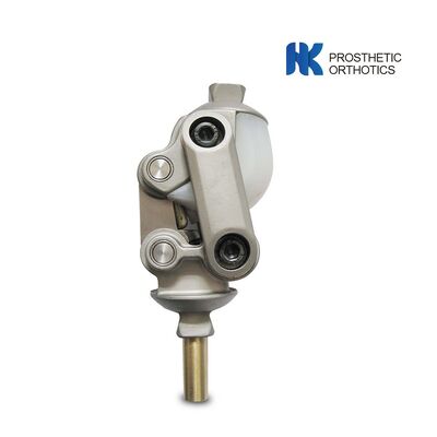 Cztery pręty, łącze z stali nierdzewnej, proteza kolanowa, proteza samonapętliwa kolanowa.